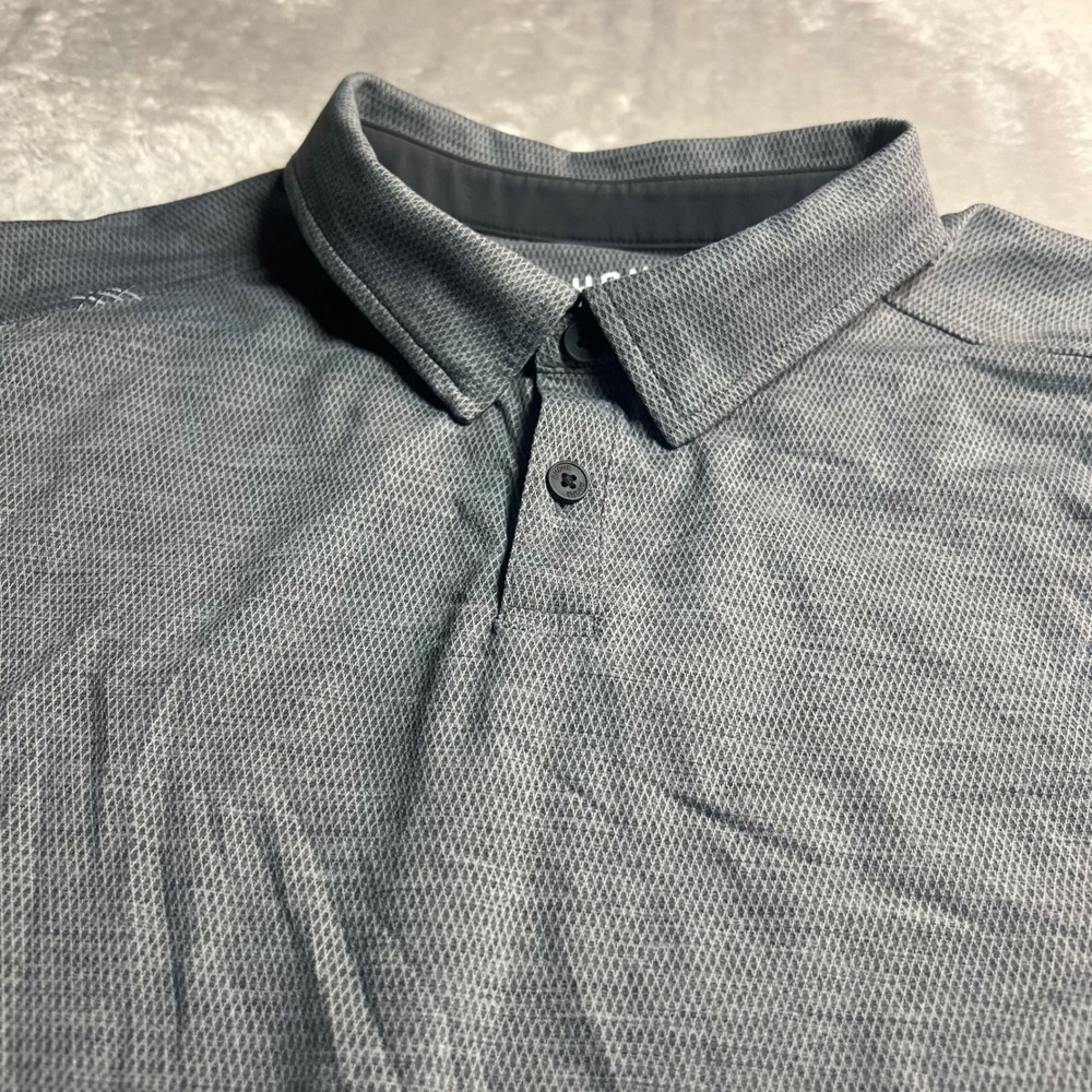 Rhone Men's XL Polo Shirt Grey Short Sleeve Italian Fabric Stretch Golf